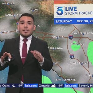 Will a brewing storm bring New Year's rain to SoCal?