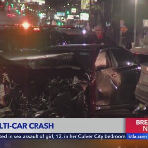 2 dead, 4 injured in violent multi-car crash in Canoga Park 