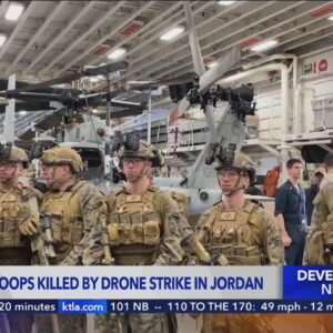 3 U.S. troops killed by drone strike in Jordan