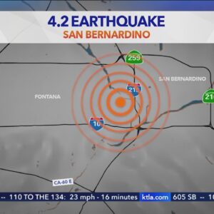 4.2 magnitude earthquake rattles San Bernardino County