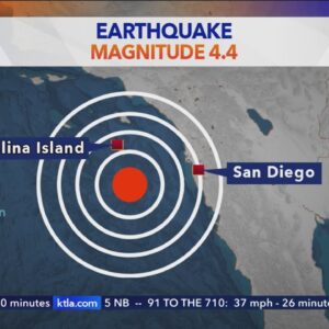 4.4 magnitude quake strikes off SoCal coast