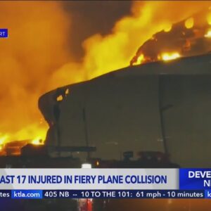 5 dead, 17 injured in fiery plane collision