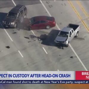 California Highway Patrol chase ends in head-on crash