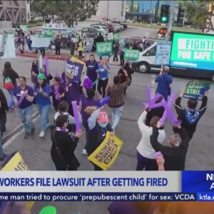 Healthcare workers sue L.A. County hospital for alleged firing over protesting safety issues