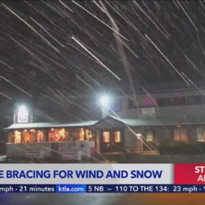 Grapevine hit with wind, snow, poor visibility