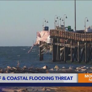 Howling winds threaten coastal areas with flooding, high surf