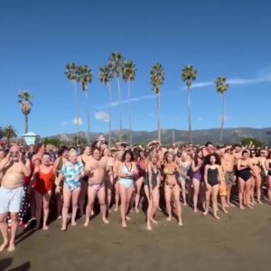 Hundreds take the 'Polar Dip' in Santa Barbara