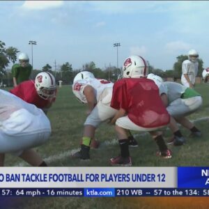 California lawmakers to consider ban on tackle football for kids under 12