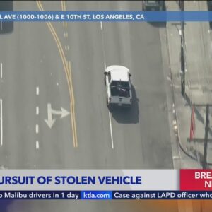 L.A. police chase ends with shots fired