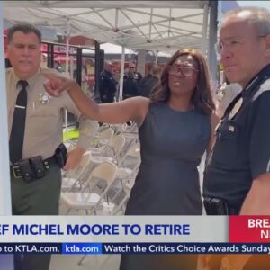 L.A. Police Chief Michel Moore announces retirement