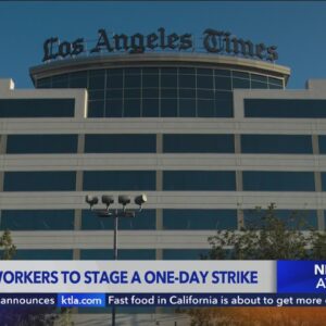 L.A. Times workers stage one-day strike