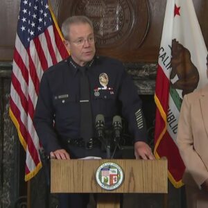 LAPD Chief Michel Moore announces retirement