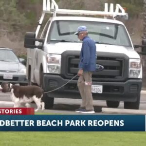 Leadbetter Beach Park reopens after turf renovation