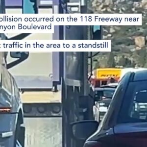 Man dead after violent three-vehicle crash on 118 Freeway