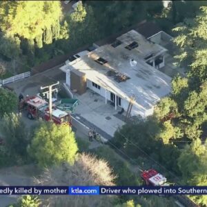Man found dead after fire rages through La Cañada Flintridge home