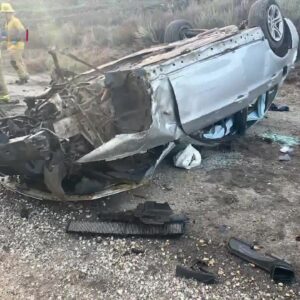 Man hospitalized after car rolls over on HWY 166 near New Cuyama