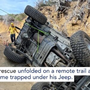 Man rescued after off-roading crash near Cajon Pass