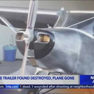 Missing plane trailer found destroyed, plane gone