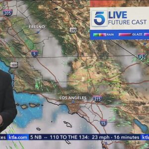 Morning showers, hazardous surf on tap for Southern California