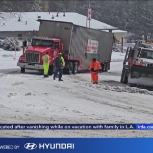 Mountain snow causes hazardous conditions for SoCal drivers