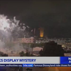 Mystery fireworks display in downtown L.A.