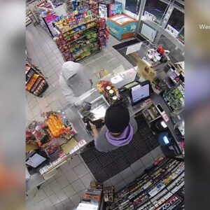 On duty officer walks into armed robbery in progress in West Covina