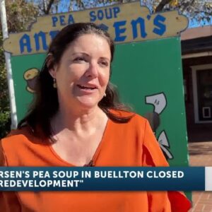 Pea Soup Andersen’s restaurant is closed for redevelopment