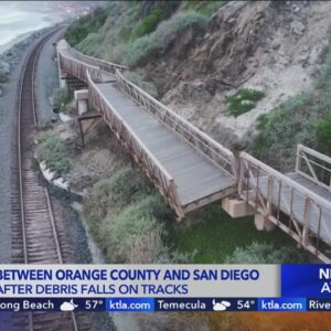 Rail service between Orange County and San Diego shutdown