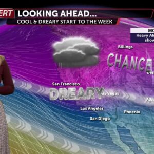 Rain showers linger Monday night with a drier Tuesday ahead