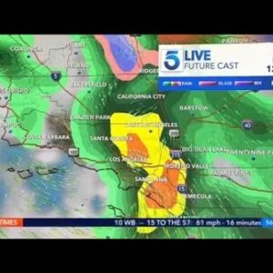 Rainstorm arrives in Southern California