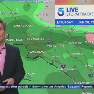 Storm headed to Southern California may affect your weekend plans