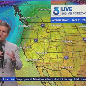 Storm moves into SoCal tonight, promises a wet Thursday