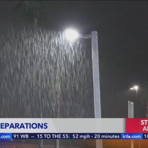 Storm preparations underway across Southern California