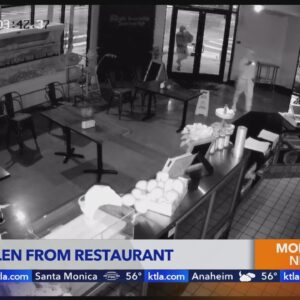Thieves break glass door, steal safe from family-owned restaurant: video