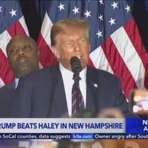 Trump beats Haley in New Hampshire