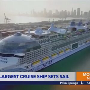 World's largest cruise ship sets sail