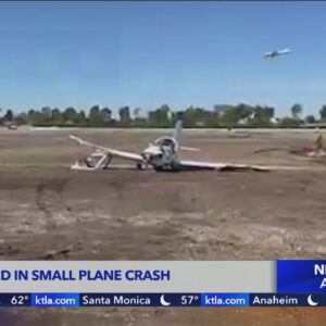 2 injured in small plane crash at John Wayne Airport