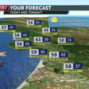 A chilly Friday morning, tracking a warming trend into the weekend