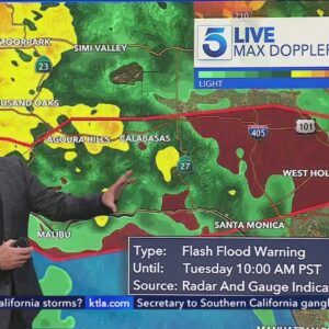 Another day of rain, mudslide concerns for already saturated Southern California 