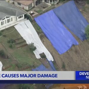 Baldwin Hills family displaced after home red tagged from mudslide