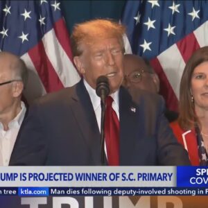 Former President Donald Trump beats Nikki Haley in her home state of South Carolina in the Republica