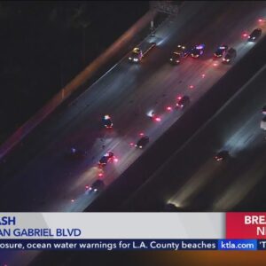 Deadly crash closes WB 10 Freeway in San Gabriel