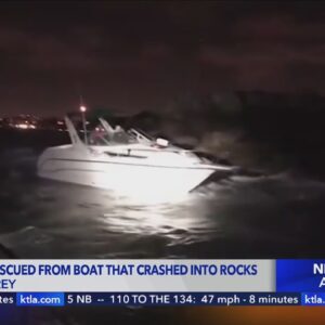Five people rescued from boat in Marina Del Rey