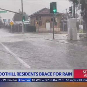 Foothill residents ready for more rain