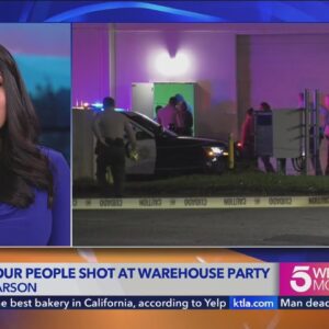 Four shot at Carson warehouse party