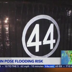 Heavy rain poses flood risk for foothill communities