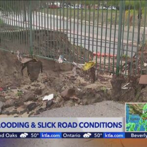 Flooding, slick road conditions continue to plague Inland Empire communities