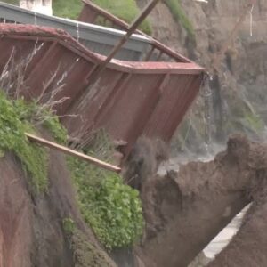 Isla Vista bluff erosion damages property