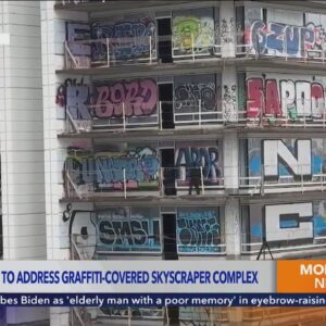 L.A. City Council to address graffiti-covered skyscraper complex