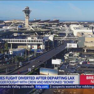LAX-bound flight diverted due to bomb threat